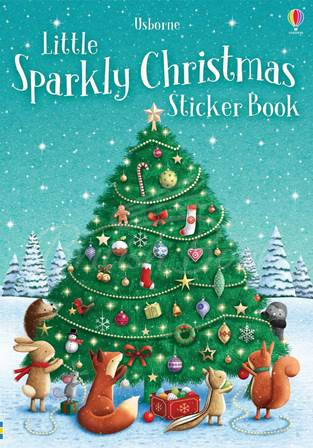 Книга Little Sparkly Christmas Sticker Book зображення