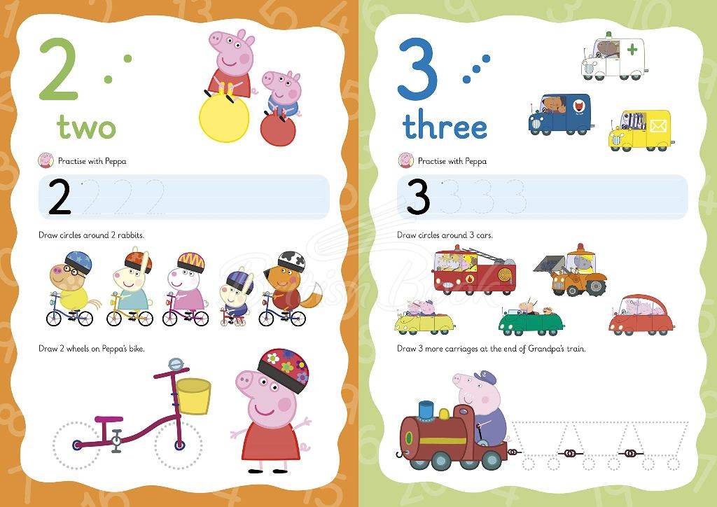 Книга Peppa Pig: Practise with Peppa: Wipe-Clean Numbers изображение 2