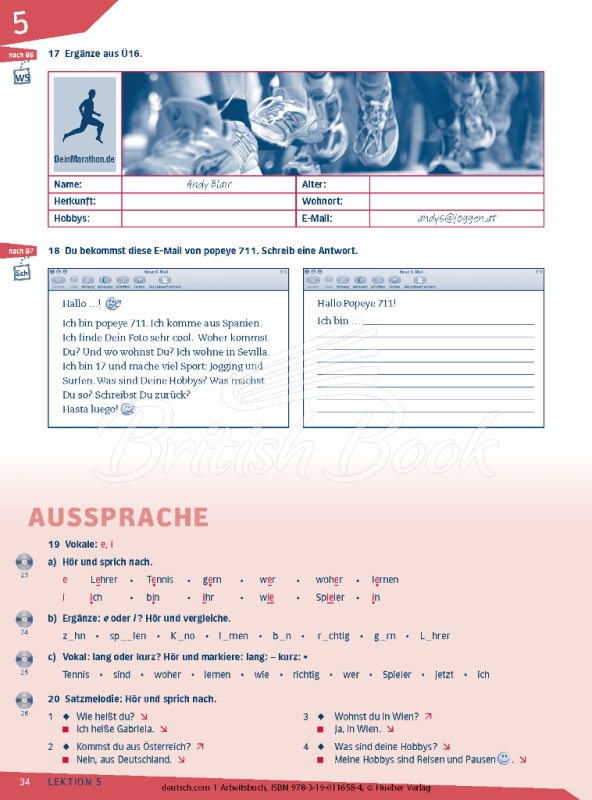 Робочий зошит Deutsch.com 1 Arbeitsbuch mit Audio-CD зображення 7
