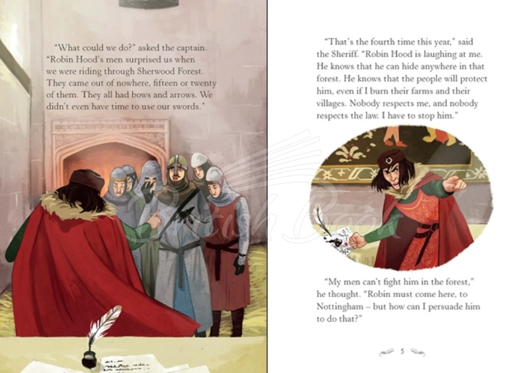 Книга Usborne English Readers Level 2 Robin Hood and the Silver Arrow зображення 1