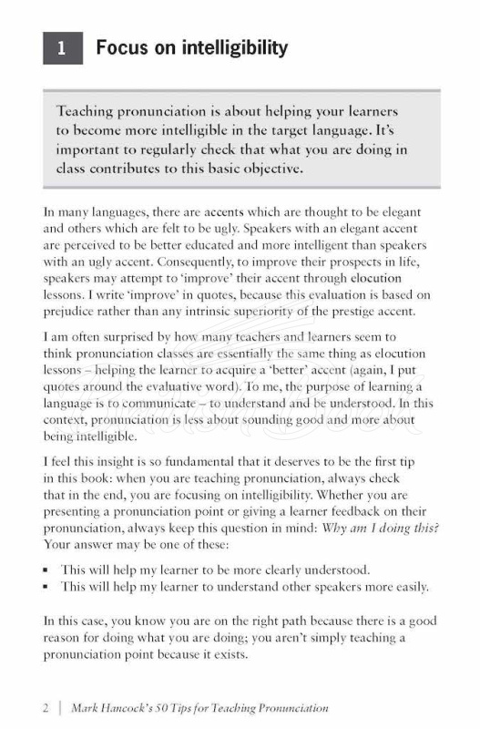 Книга Mark Hancock's 50 Tips for Teaching Pronunciation зображення 4