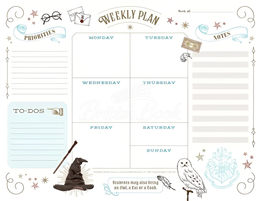 Планер Harry Potter: Weekly Planner Notepad зображення