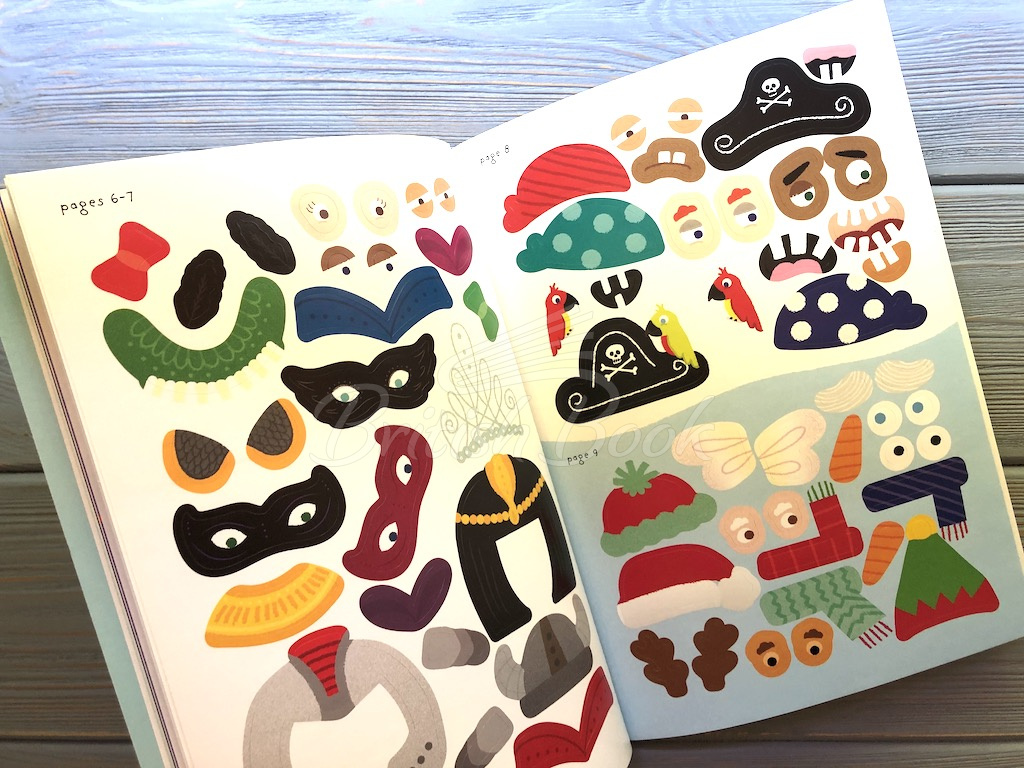 Книга Little First Stickers: Funny Faces зображення 8