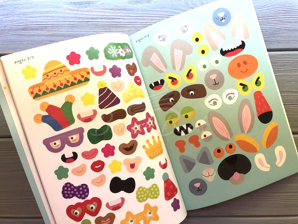 Книга Little First Stickers: Funny Faces зображення 7