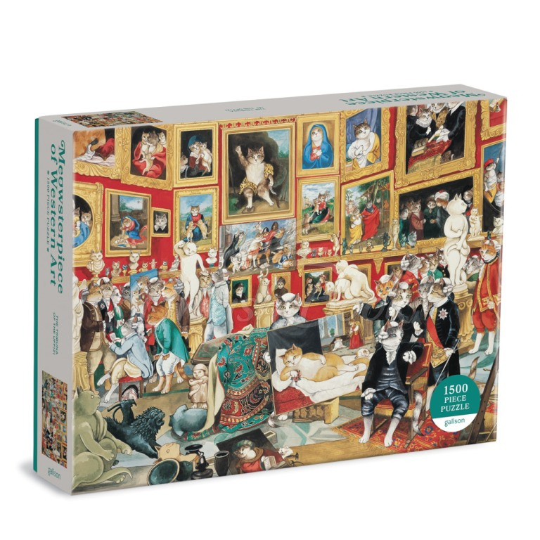 Пазл Meowsterpiece of Western Art: Tribuna of the Uffizi 1500 Piece Puzzle зображення 1