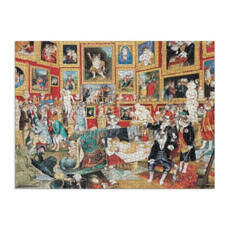 Пазл Meowsterpiece of Western Art: Tribuna of the Uffizi 1500 Piece Puzzle зображення 2