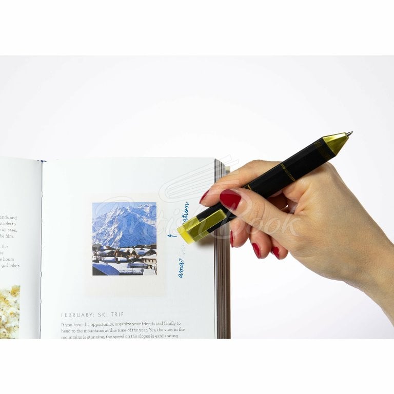 Закладка Pen Bookmark Black + Gold with Refills зображення 5
