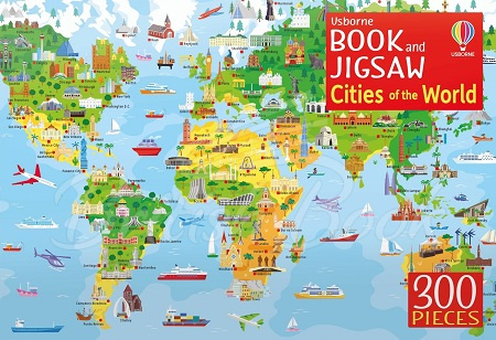 Пазл Usborne Book and Jigsaw: Cities of the World зображення