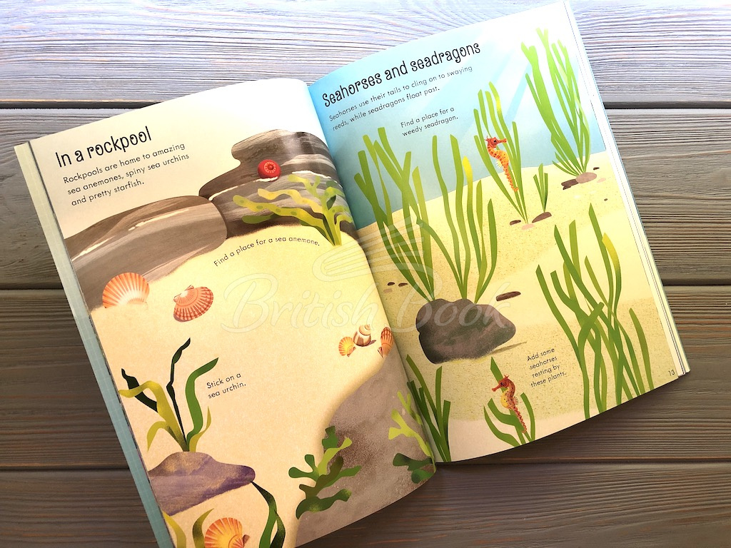 Книга Little First Stickers: Aquarium зображення 5
