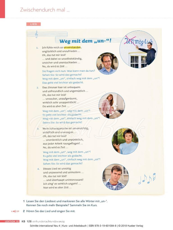 Підручник і робочий зошит Schritte international Neu 4 Kurs- und Arbeitsbuch mit Audio-CD zum Arbeitsbuch зображення 27