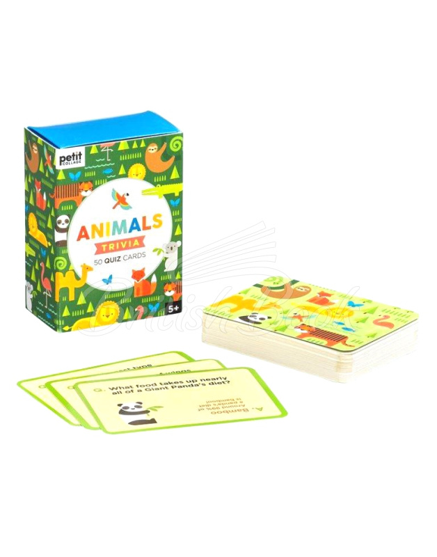 Карткова гра Animals Trivia Quiz Cards зображення 2
