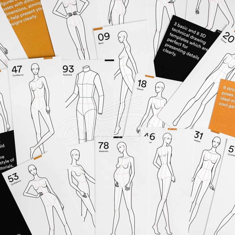 Картки Poses for Fashion Illustration (Womens Edition) зображення 3