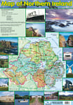 Map of Northern Ireland Poster