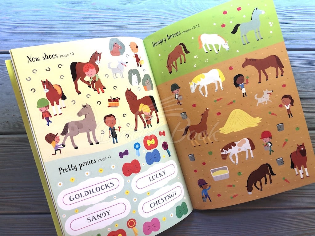 Книга Little First Stickers: Horses and Ponies зображення 2