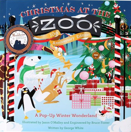 Книга Christmas at the Zoo: A Pop-Up Winter Wonderland зображення