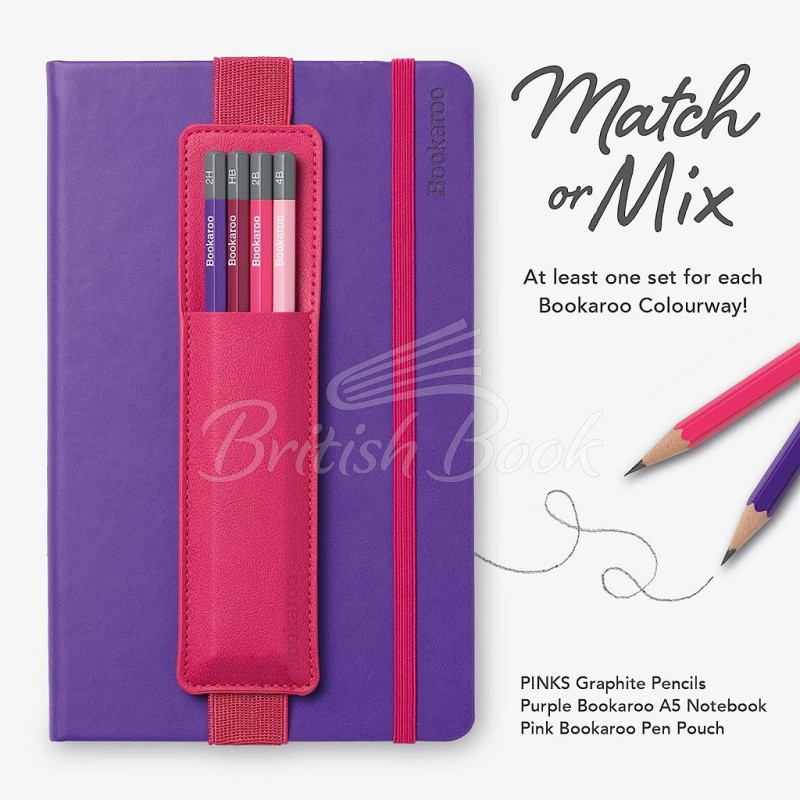 Набор Bookaroo Graphite Pencils Pinks изображение 4