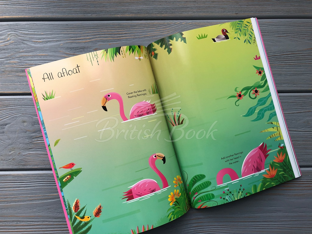 Книга Little First Stickers: Flamingos зображення 5