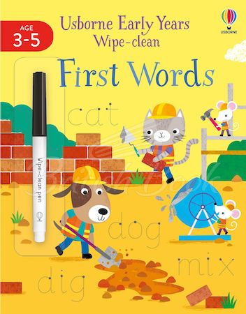 Книга Usborne Early Years Wipe-Clean: First Words зображення