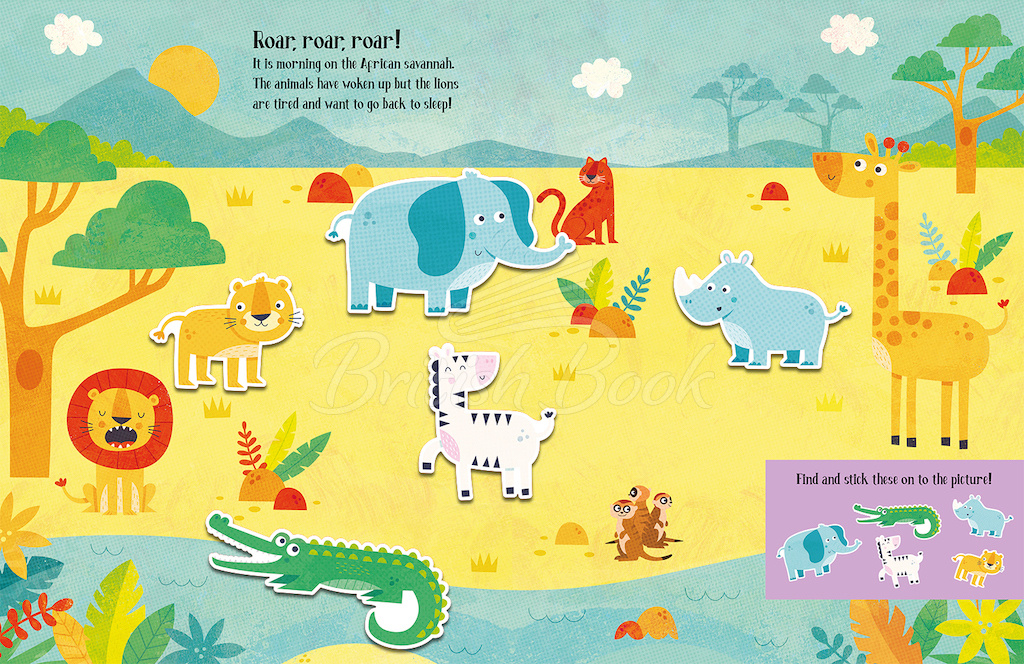 Книга Felt Stickers: Animals Play Scene Book зображення 1