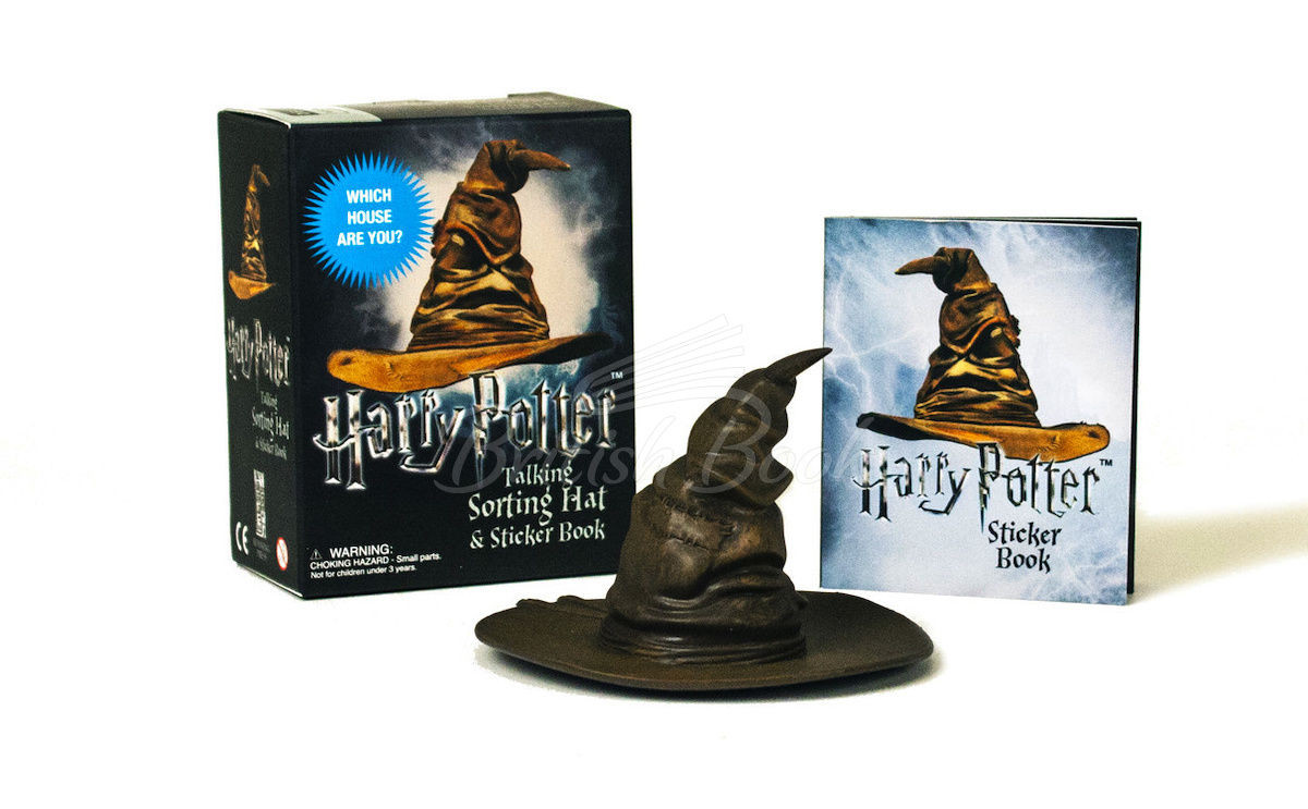 Міні-модель Harry Potter: Talking Sorting Hat and Sticker Book: Which House Are You? зображення