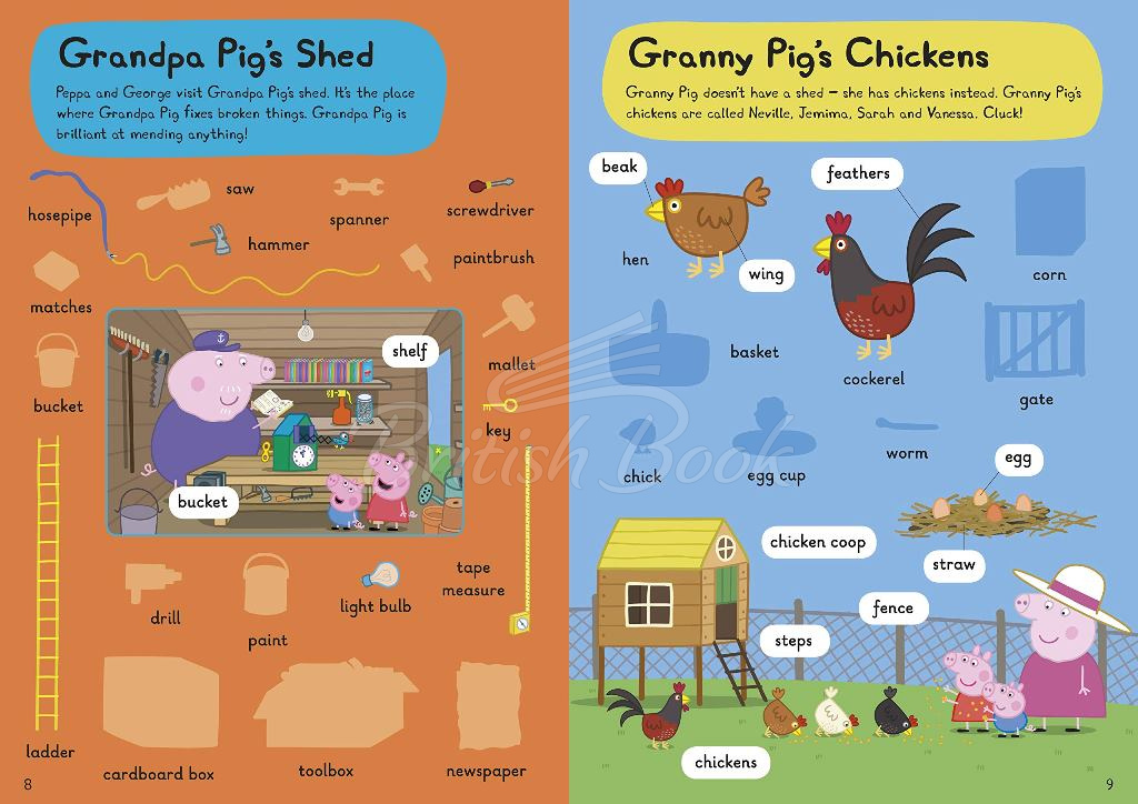 Книга Peppa Pig: 1000 First Words Sticker Book зображення 1