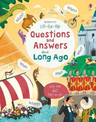 Книга Lift-the-Flap Questions and Answers about Long ago зображення