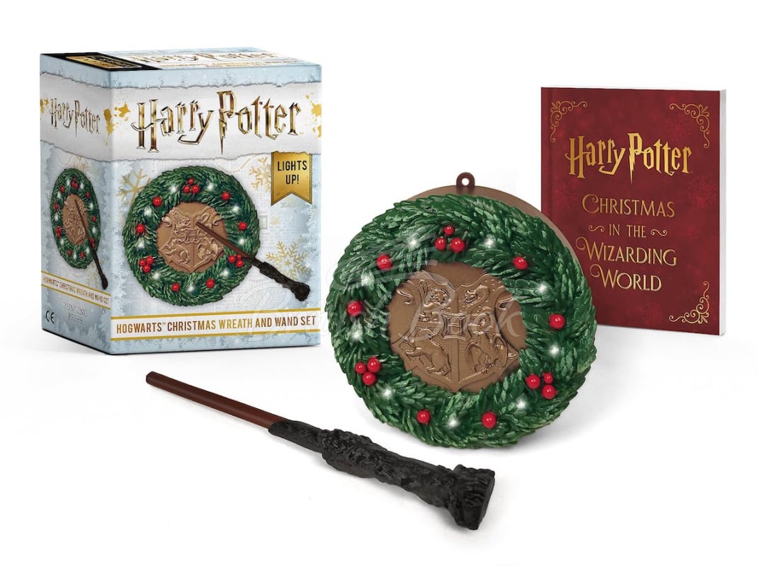 Міні-модель Harry Potter: Hogwarts Christmas Wreath and Wand Set зображення 1