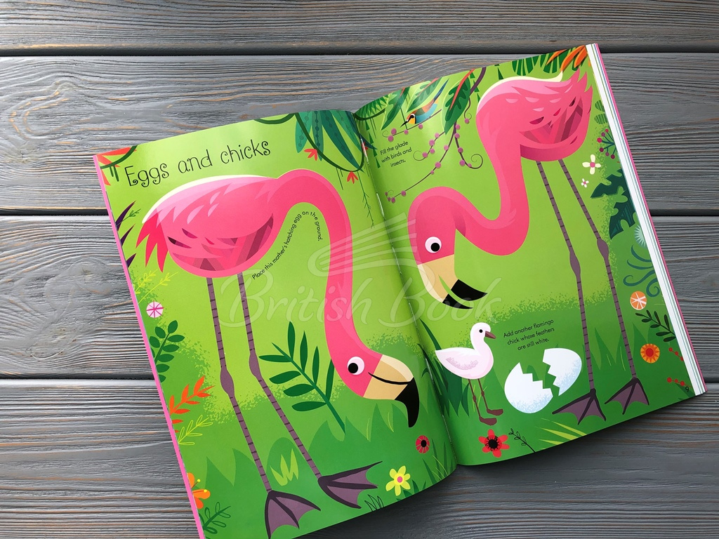 Книга Little First Stickers: Flamingos зображення 2