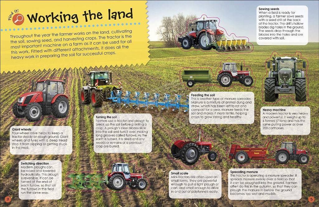 Книга The Ultimate Sticker Book: Tractor зображення 2