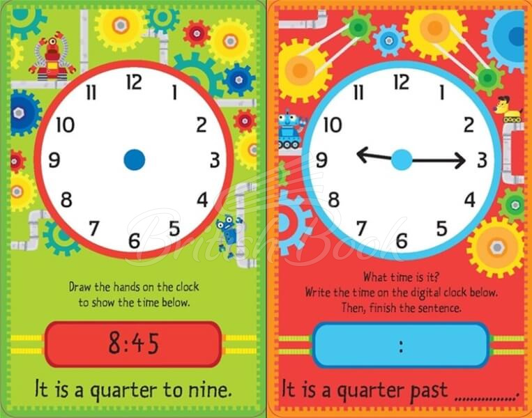 Картки з маркером Telling the Time Flashcards зображення 2