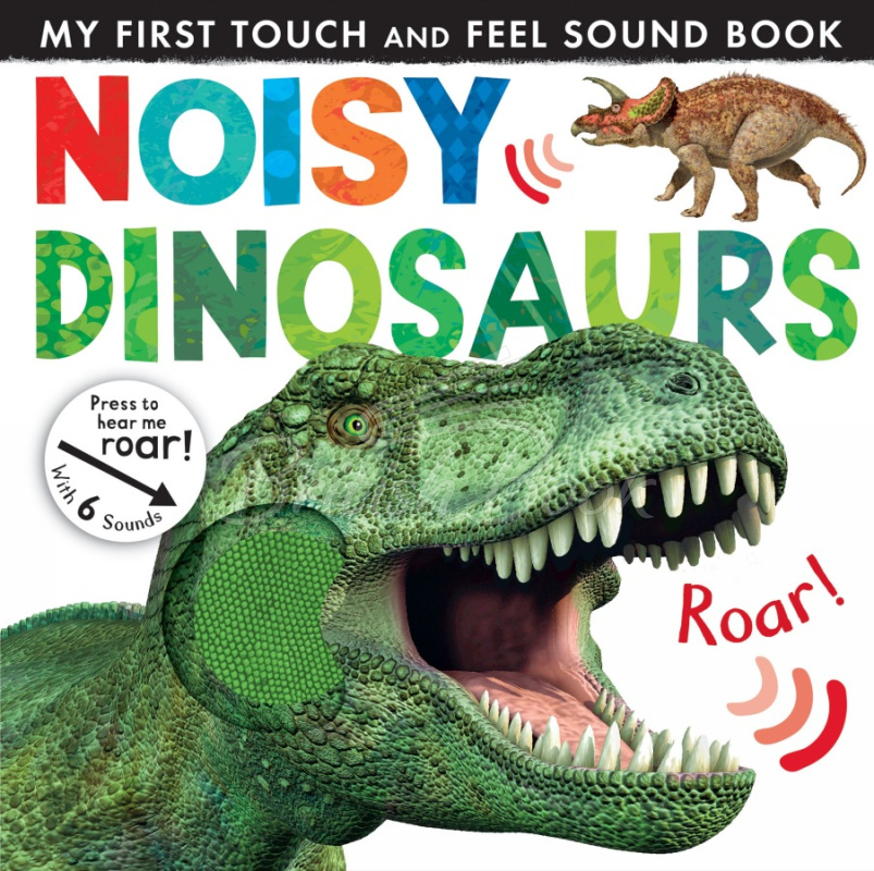 Книга My First Touch and Feel Sound Book: Noisy Dinosaurs зображення