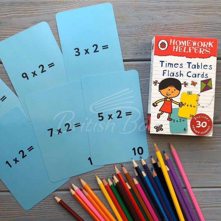 Картки Ladybird Homework Helpers: Times Tables Flash Сards зображення 1