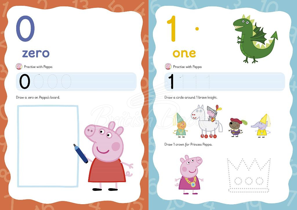 Книга Peppa Pig: Practise with Peppa: Wipe-Clean Numbers зображення 1