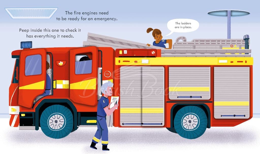 Книга Peep Inside How a Fire Engine Works зображення 2
