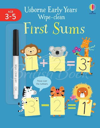 Книга Usborne Early Years Wipe-Clean: First Sums зображення