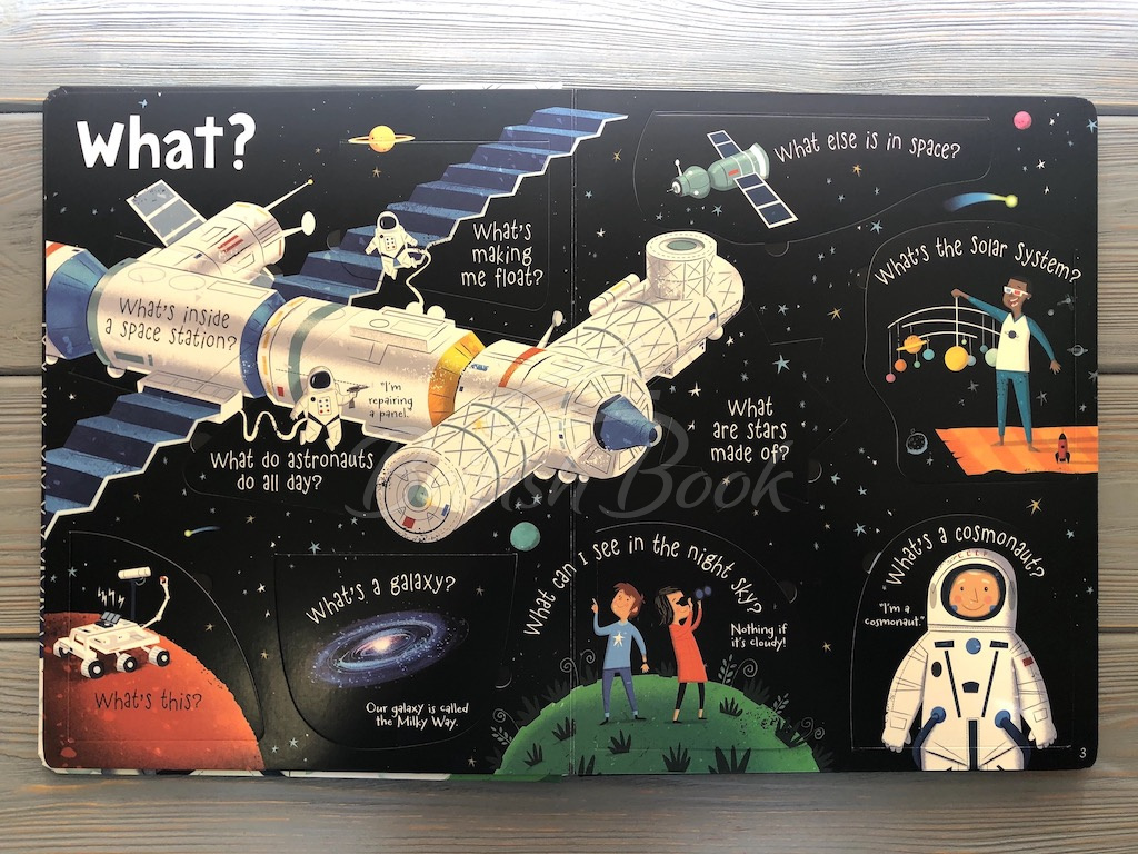 Книга Lift-the-Flap Questions and Answers about Space зображення 3