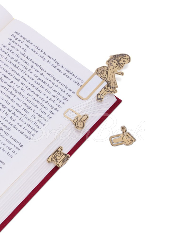 Закладка Bookminders Brass Page Markers: Alice in Wonderland зображення 1