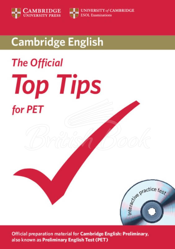 Книга The Official Top Tips for PET with CD-ROM Interactive Practice Test зображення