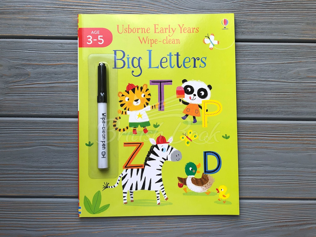 Книга Usborne Early Years Wipe-Clean: Big Letters зображення 1