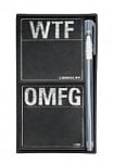 WTF / OMFG Sticky Note Set with Gel Pen