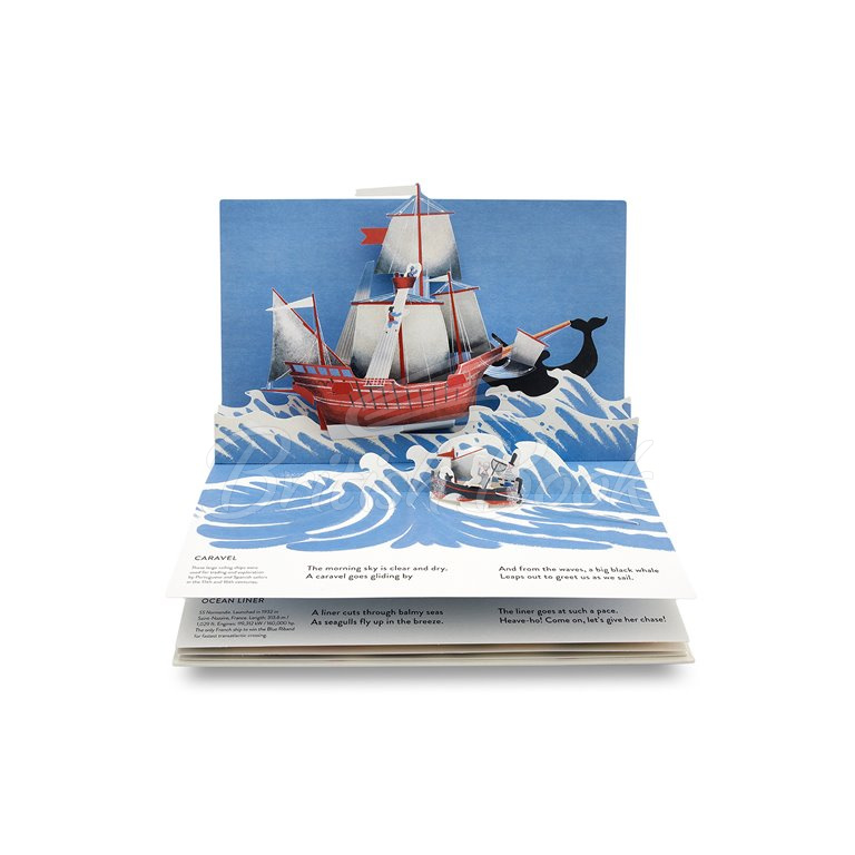 Книга A Sea Voyage: A Pop-up Story about All Sorts of Boats зображення 4
