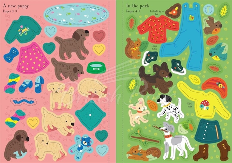 Книга Little Sticker Dolly Dressing: Puppies зображення 1