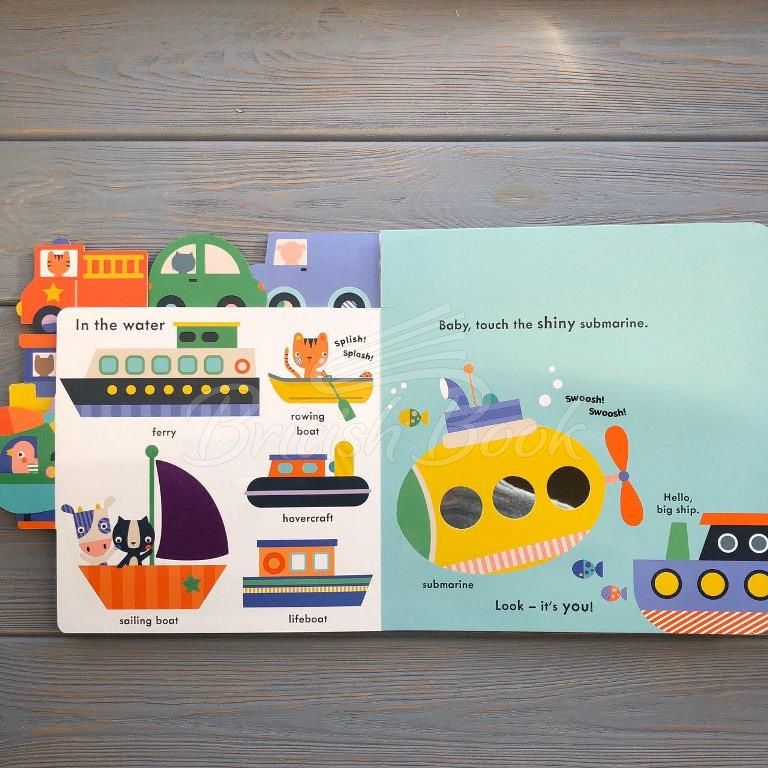 Книга Baby Touch: Vehicles Tab Book (A Touch-and-Feel Playbook) зображення 1