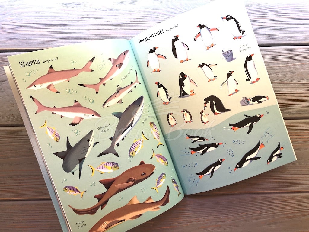 Книга Little First Stickers: Aquarium зображення 2