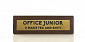Wooden Desk Sign: Office Junior
