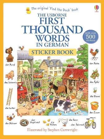 Книга First Thousand Words in German Sticker Book зображення