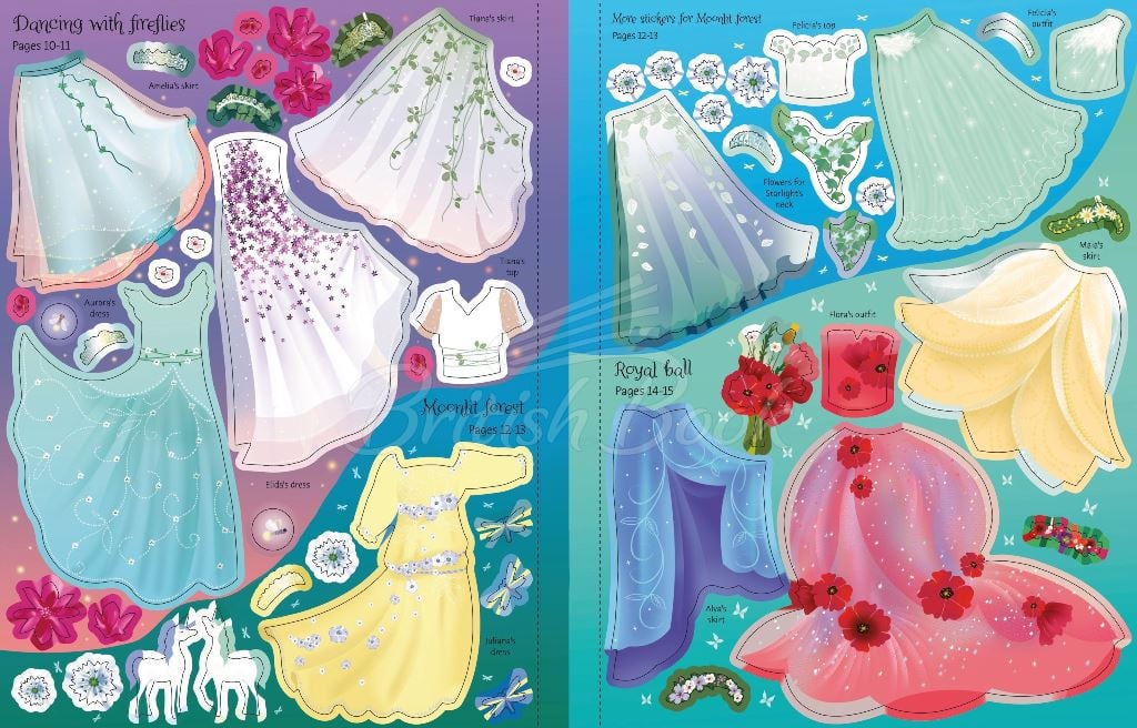 Книга Sticker Dolly Dressing: Fairy Princesses зображення 1