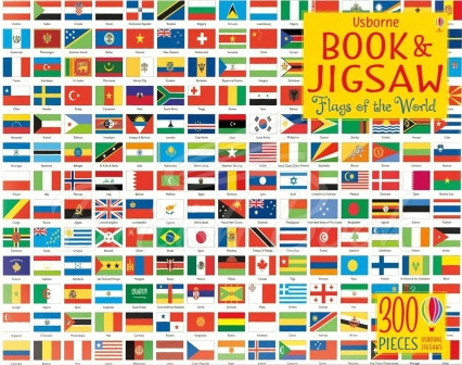 Пазл Usborne Book and Jigsaw: Flags of the World зображення