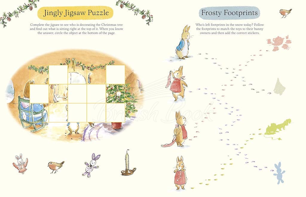 Книга Peter Rabbit: Christmas Sticker Fun! зображення 3
