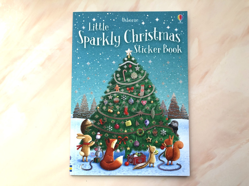 Книга Little Sparkly Christmas Sticker Book зображення 1